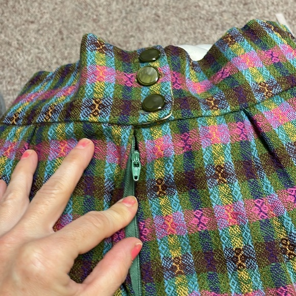 Vintage 60s/70s wool plaid suit - blazer and wide leg high rise pants - Picture 12 of 13